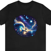 Stellar Surfer Unisex Short Sleeve Tee - Subtle Blue M